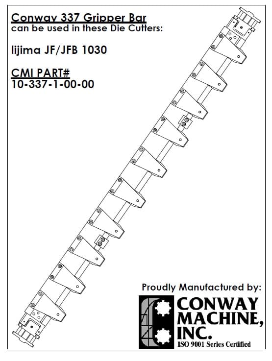 Gripper Bar Complete for Iijima 1030 product image 1