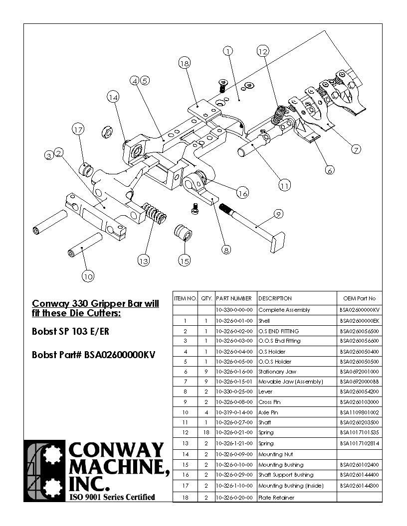 Catalog Conway Machine Bobst